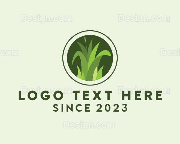 Grass Lawn Maintenance Logo