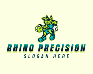 Rhino Basketball League logo design