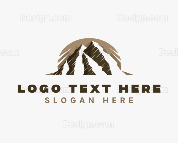 Mountain Summit Hiking Logo