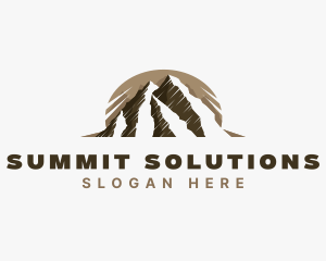 Mountain Summit Hiking logo design