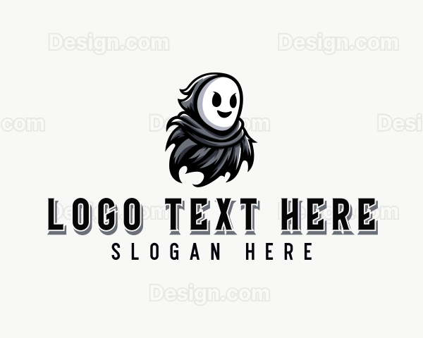 Spooky Phantom Ghost Logo