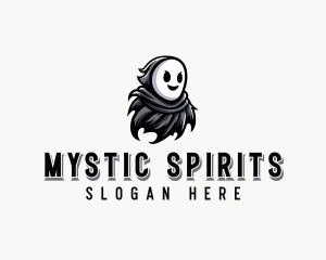 Spooky Phantom Ghost logo design