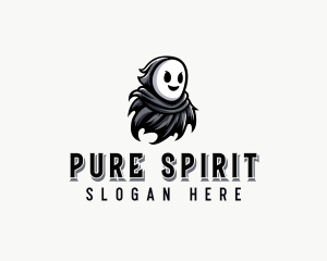 Spooky Phantom Ghost logo design