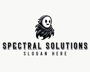 Spooky Phantom Ghost logo design