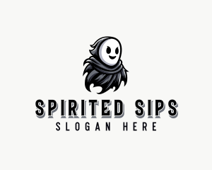 Spooky Phantom Ghost logo design