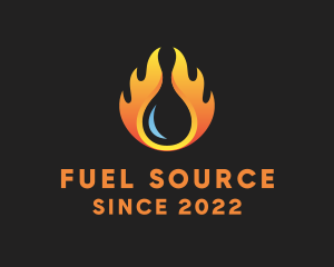 Fuel Fire Petroleum Gas logo design