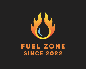 Fuel Fire Petroleum Gas logo design