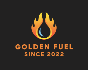 Fuel Fire Petroleum Gas logo design