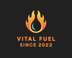 Fuel Fire Petroleum Gas logo design