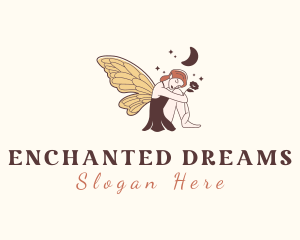 Folklore Woman Fairy logo design