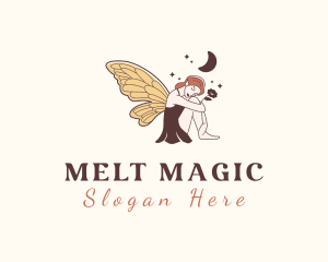 Folklore Woman Fairy logo design