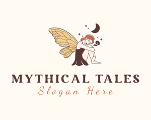 Folklore Woman Fairy logo design