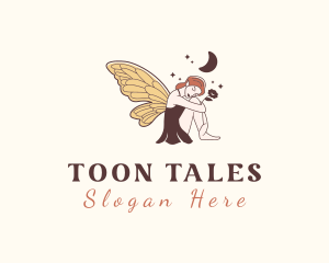 Folklore Woman Fairy logo design