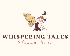 Folklore Woman Fairy logo design