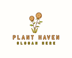 Flower Cookies Plant logo design