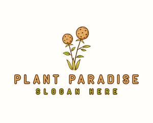 Flower Cookies Plant logo design