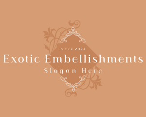 Elegant Luxury Floral Boutique logo design