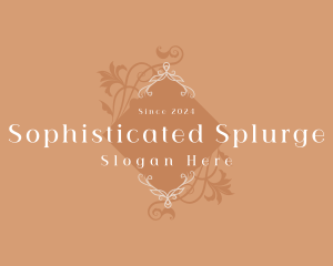 Elegant Luxury Floral Boutique logo design