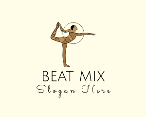 Female Gymnast Yoga Dancer logo