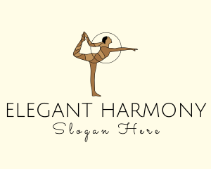 Female Gymnast Yoga Dancer logo