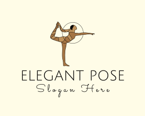 Female Gymnast Yoga Dancer logo