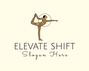 Female Gymnast Yoga Dancer logo