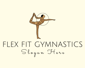 Female Gymnast Yoga Dancer logo