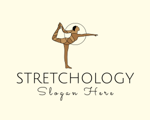 Female Gymnast Yoga Dancer logo