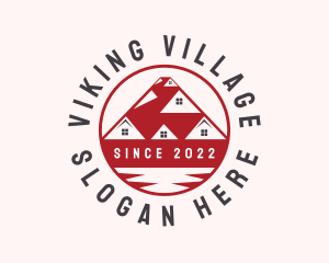 House Roofing Village logo design