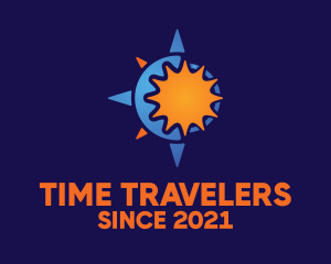 Solar Travel Compass logo design