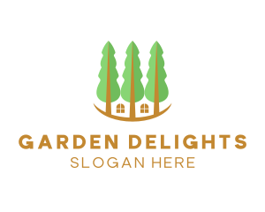 Treehouse Property Landscape  logo design