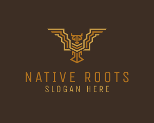 Native Bird Symbol logo