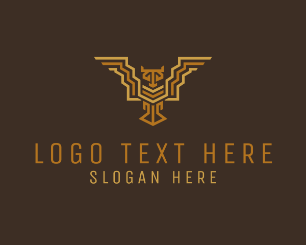 Ethnic Bird Symbol logo