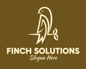 Wild Finch Bird logo design