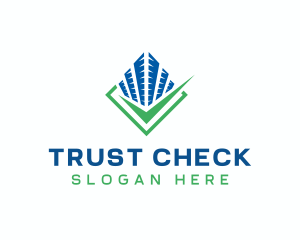 Building Check Property logo design