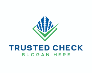 Building Check Property logo design