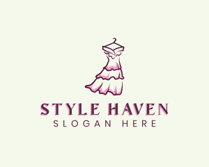 Dress Gown Clothing logo design