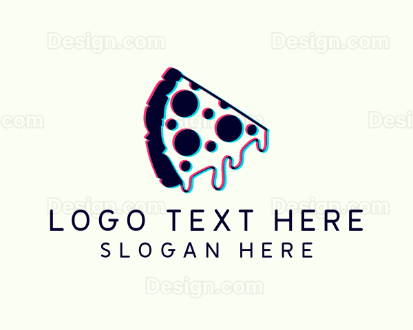 Glitch Pizza Restaurant Logo