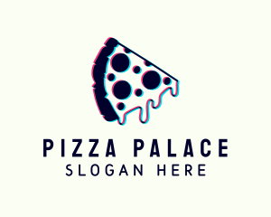 Glitch Pizza Restaurant logo design
