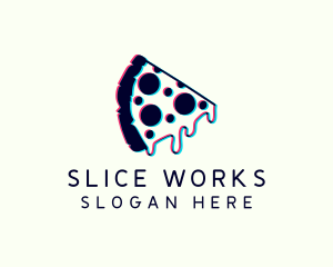 Glitch Pizza Restaurant logo design