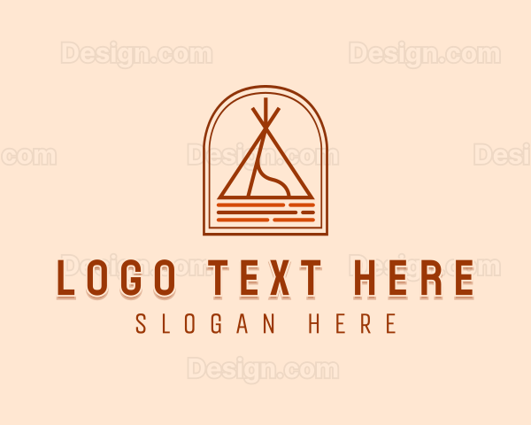 Camping Tent Site Logo