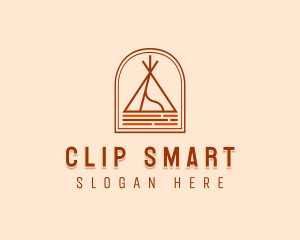 Camping Tent Site Logo