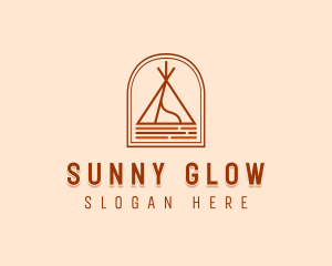 Camping Tent Site Logo