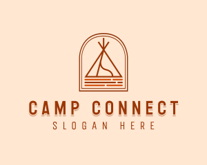 Camping Tent Site logo design