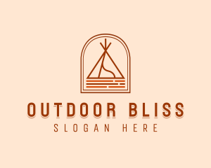 Camping Tent Site logo design