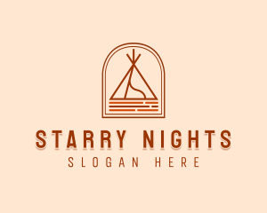 Camping Tent Site logo design