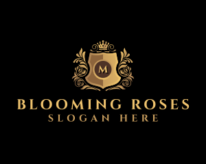 Rose Crown Shield logo design