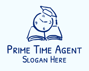 Book Study Time logo design