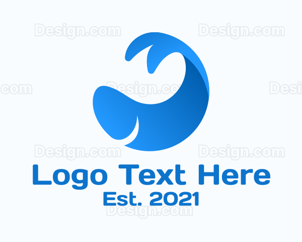 Modern Fish Design Logo