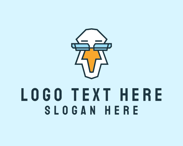 Egret logo example 3